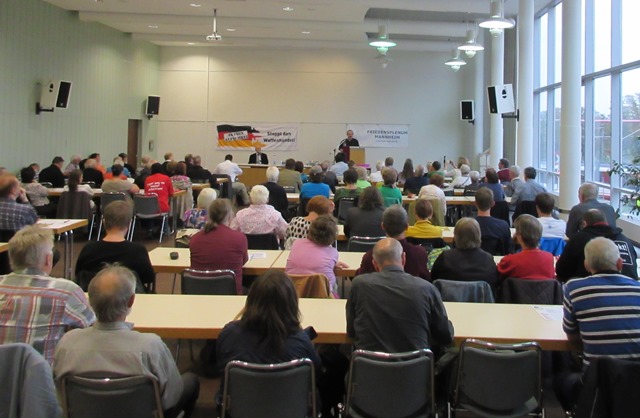 Der große Saal des Mannheimer Gewerkschaftshauses war bis zum letzten Platz gefüllt