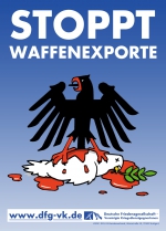 Aufkleber Rüstungsexport Stopp