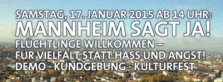 Plakat MANNHEIM SAGT JA!