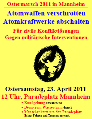 Ostermarsch-Plakat 2011 Mannheim