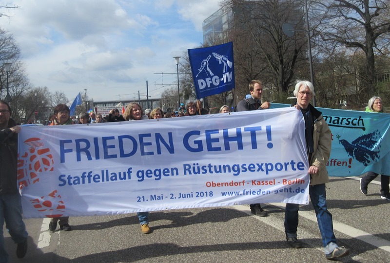 Staffellauf gegen Rüstungsexporte